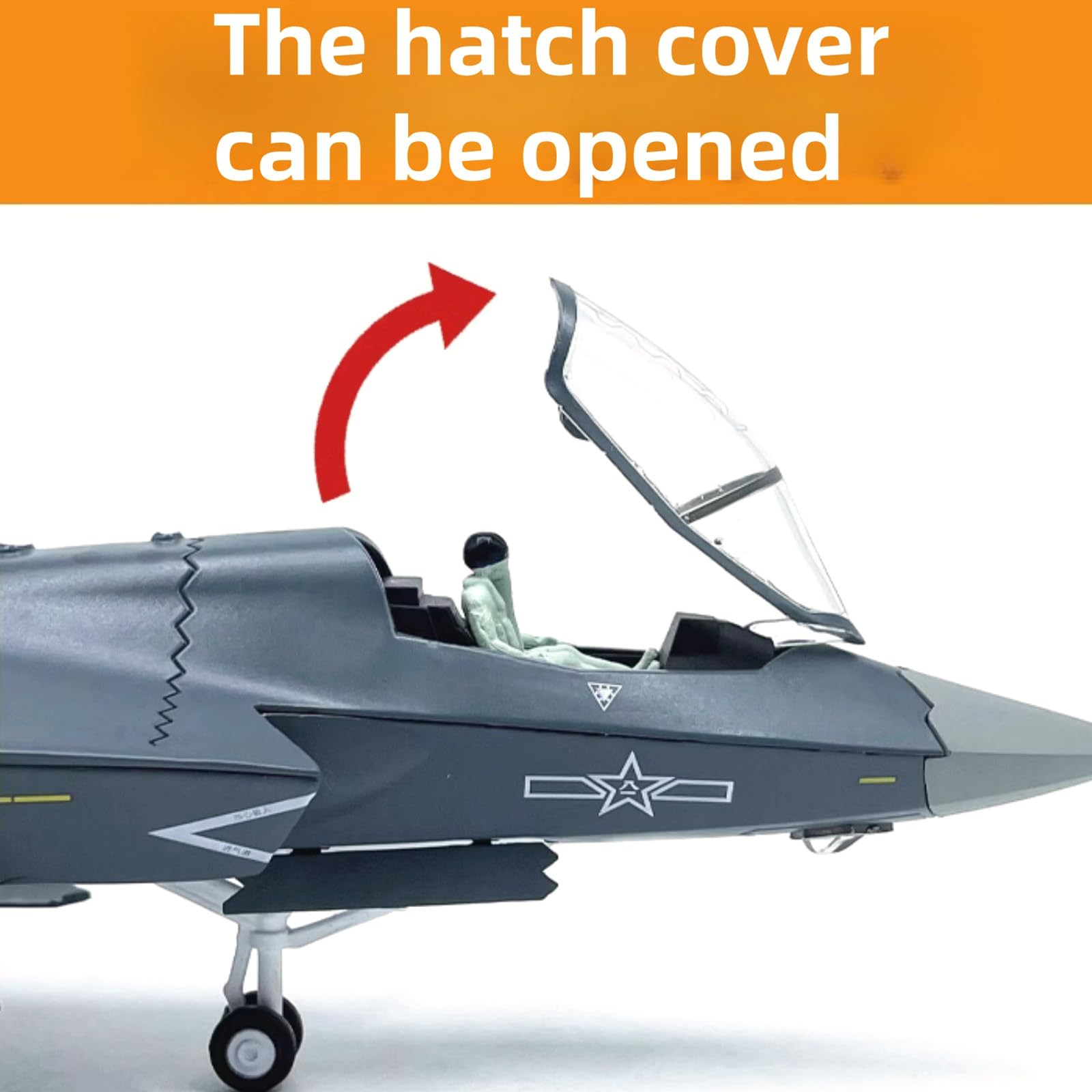 Amazon.co.jp: 1:72中国J-35戦闘機モデルシミュレーション航空機モデル